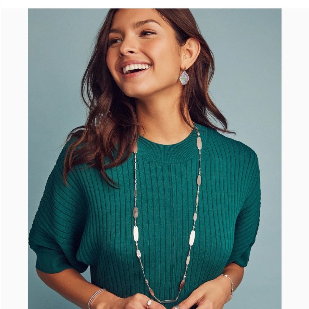 Claret Gold Long Necklace In Smoky Mix